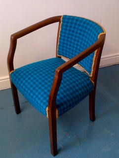 Blue Tartan Chair